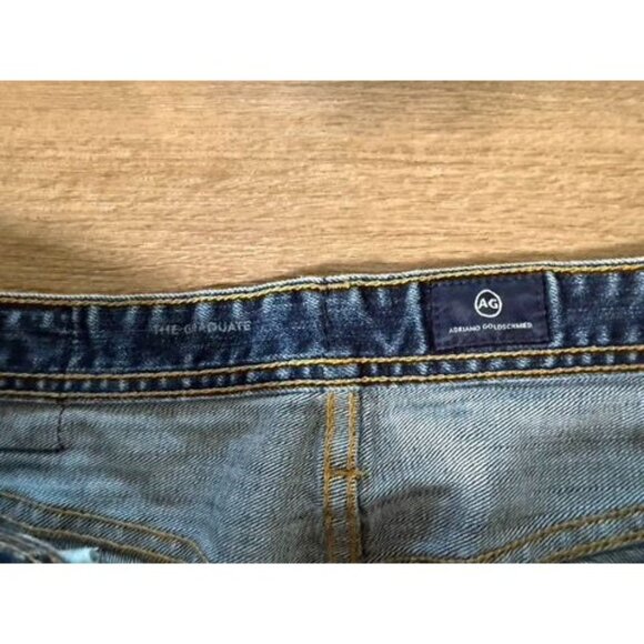 Adriano Goldschmied AG The Graduate Tailored Leg Jeans 32x32 Blue Denim - Picture 4 of 7